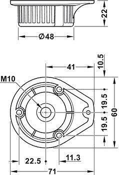 AXILO™ 48, Монтажна планка